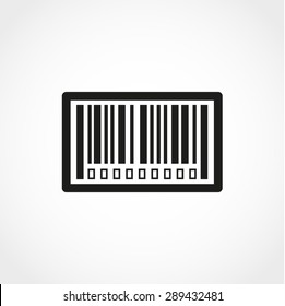 Bar code Icon Isolated on White Background