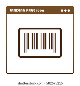 Bar code , icon for the landing page