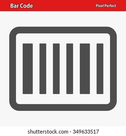 Bar Code Icon. Professional, pixel perfect icons optimized for both large and small resolutions. EPS 8 format.