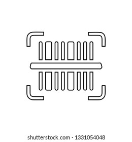 Bar code icon. Qr code sign