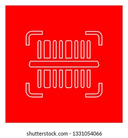 Bar code icon. Qr code sign