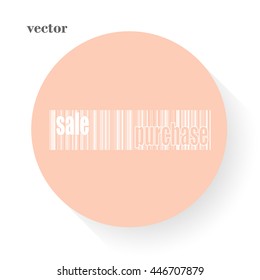 Bar code icon, sale, purchase