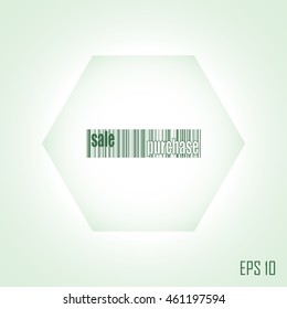 Bar code icon, sale, purchase