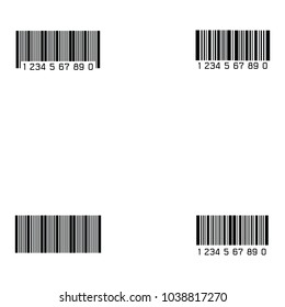 bar code icon set