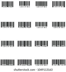 bar code icon set