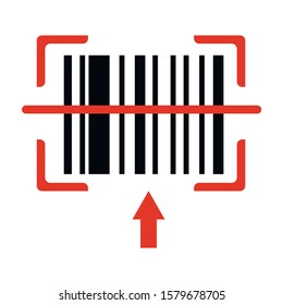 Bar code icon. Set of Modern Flat Barcode. Can be use as a template for Products. 