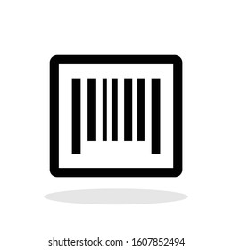 Bar code icon in trendy flat style. Vector Illustration EPS 10.