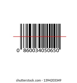 Bar code icon vector design isolated on white background. Vector illustration eps10.