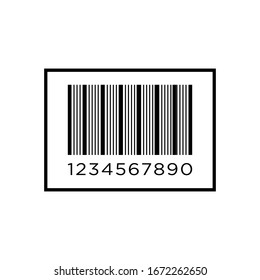 Bar code icon vector design template