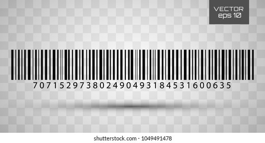 Bar code icon vector illustration.