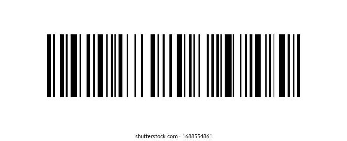 Bar code icon. Vector illustration.