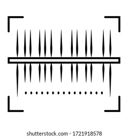 bar code icon vector illustration