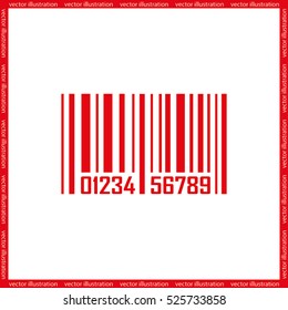  bar code, icon vector illustration eps10.
