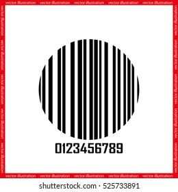  bar code, icon vector illustration eps10.