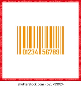  bar code, icon vector illustration eps10.