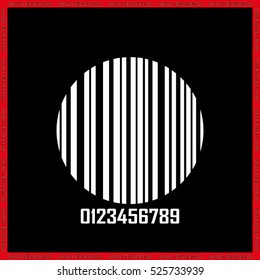  bar code, icon vector illustration eps10.