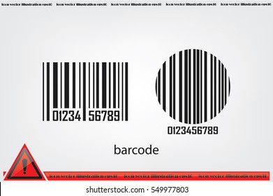  bar code, icon vector illustration eps10