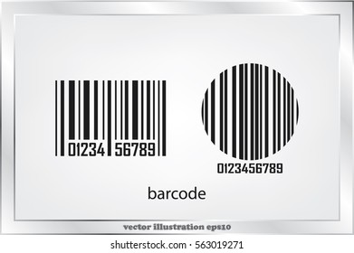  bar code, icon vector illustration eps10