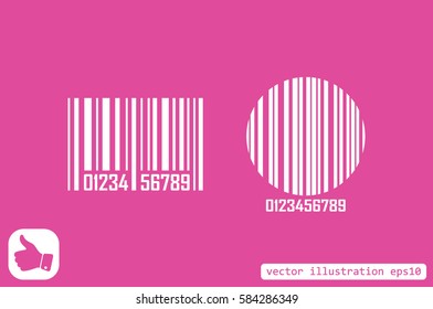  bar code, icon vector illustration eps10