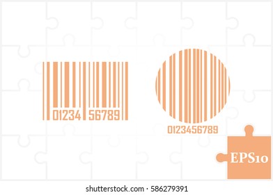  bar code, icon vector illustration eps10
