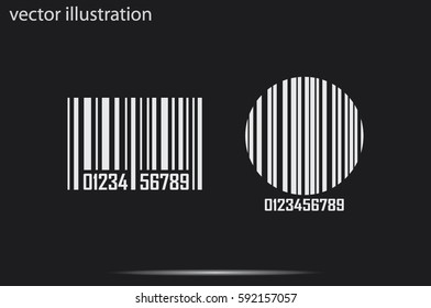 bar code, icon vector illustration.