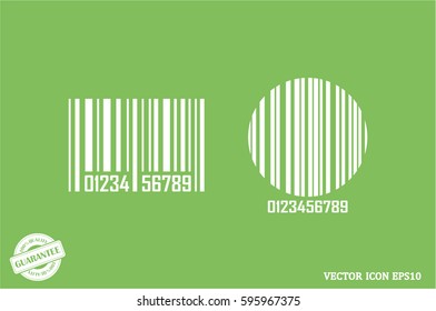  bar code, icon vector illustration eps10