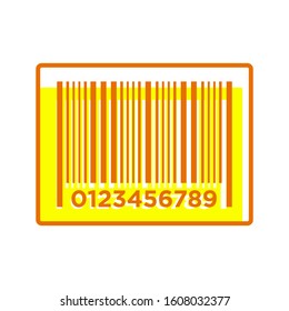 Bar code icon vector in trendy style design