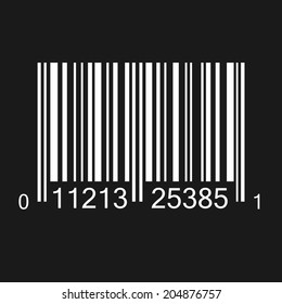 Bar code illustration on a dark background