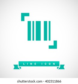 bar code isolated minimal single flat icon. Shopping line vector icon for websites and mobile minimalistic flat design.