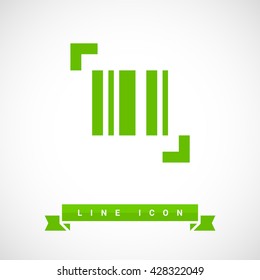 bar code isolated minimal single flat icon. Shopping line vector icon for websites and mobile minimalistic flat design.