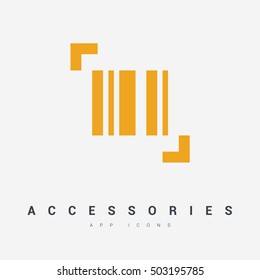 bar code isolated minimal single flat icon. Shopping line vector icon for websites and mobile minimalistic flat design.