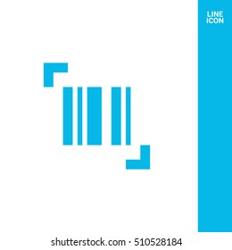 bar code isolated minimal single flat icon. Shopping line vector icon for websites and mobile minimalistic flat design.