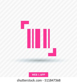 bar code isolated minimal single flat icon. Shopping line vector icon for websites and mobile minimalistic flat design.