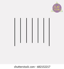 bar code line icon