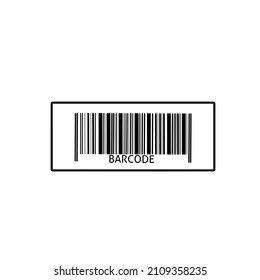 Bar code, bar code of a machine readable optical data set. vector illustration