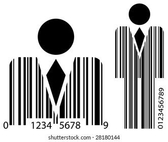 bar code man