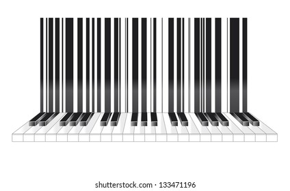 Bar code in musical style