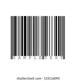 Bar code on white background