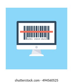 Bar Code Reader Vector Icon