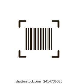 Bar code scan doodle icon. Vector illustration for marketing and electronic commerce.