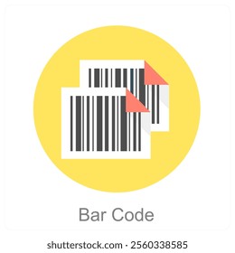 Bar Code and scan icon concept