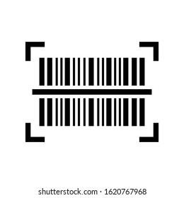 bar code scan icon, vector graphics