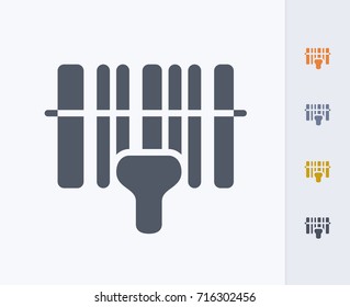 Bar code & Scanner - Carbon Icons. A professional, pixel-aligned icon.  