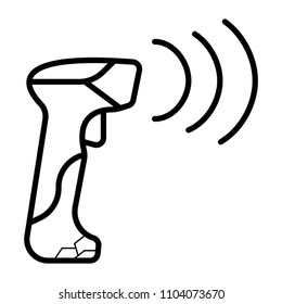 Bar code scanner icon.
