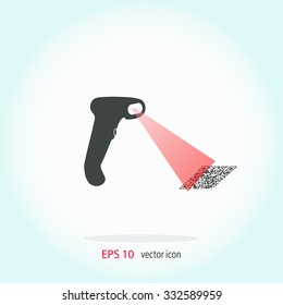 Bar code scanner icon.