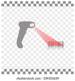 Bar code scanner icon.