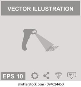Bar code scanner icon.