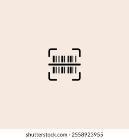 Bar code scanner icon flat vector design. 