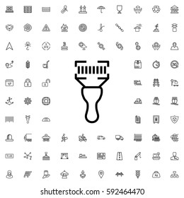 bar code scanner icon illustration isolated vector sign symbol. Logistic icons vector set.