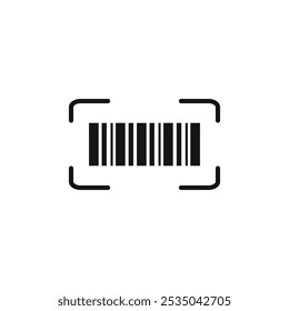 Bar code scanner icon Isolated flat vector in outline